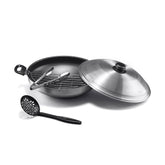 Wok Freidor Silver 36 cm con tapa de aluminio
